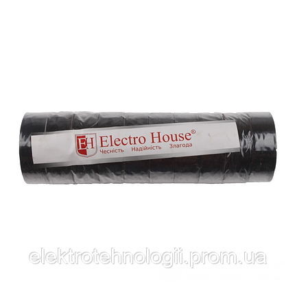 ElectroHouse Изолента черная 0,15мм х 18мм х 11м