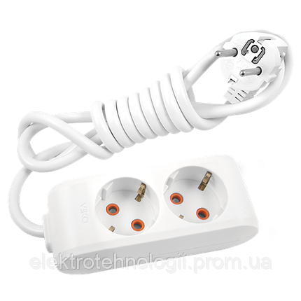 Удлинитель VIKO by Panasonic Multi-Let на 2 гнезда 2 м с заземлением