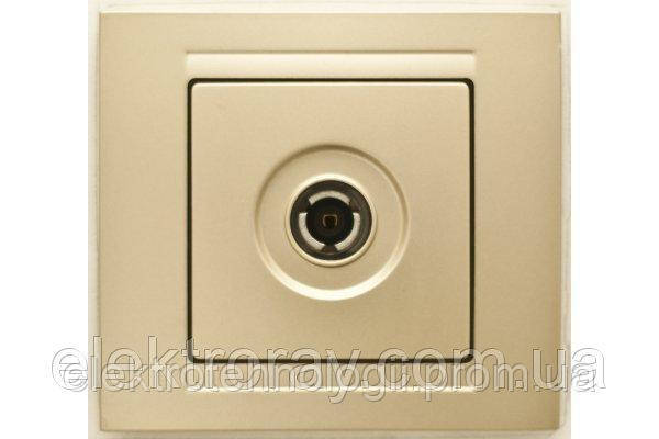 Розетка ТВ Gunsan Moderna Metallic золото