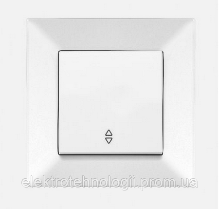 Переключатель проходной белый Viko Meridian