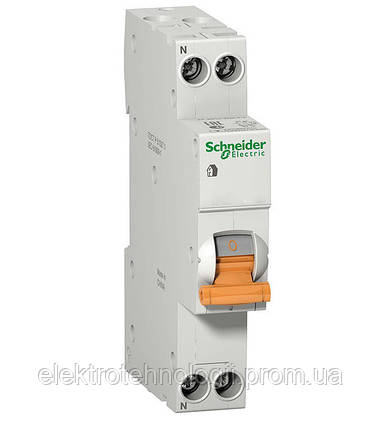 Дифавтомат АД63К 1P+N 10А 30мА Schneider Electric