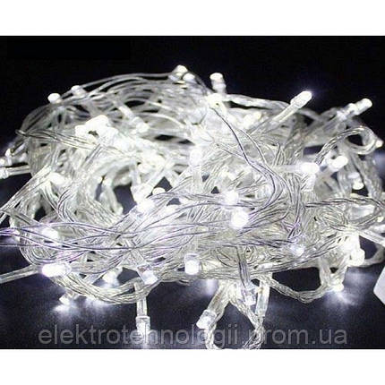 Гирлянда 300 LED 25м холодный белый, прозрачный провод RD-7145 | Новогодние гирлянды |