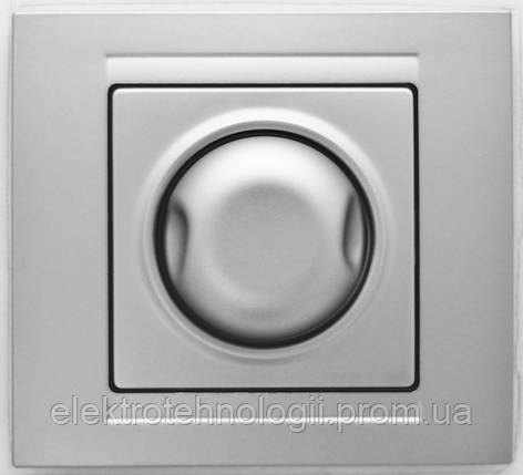 Диммер 1000W поворотный Gunsan Moderna Metallic серебро