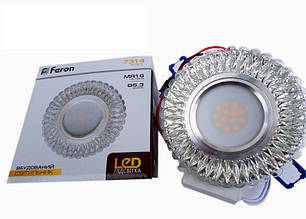 Светильник прозрачный с LED подсветкой Feron под лампу
