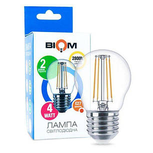 Светодиодная лампа Biom G45 4w E27 3000K