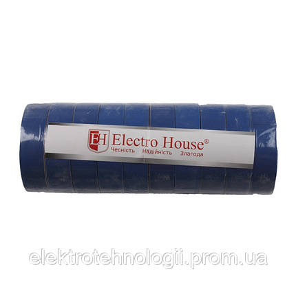 ElectroHouse Изолента синяя 0,15мм х 18мм х 17м