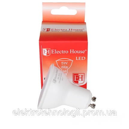 Светодиодная лампа ElectroHouse GU10 5W 450lm 4100k