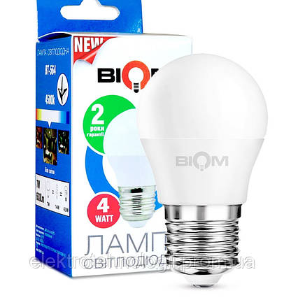 Светодиодная лампа Biom G45 4w E27 3000K
