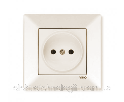 Розетка без заземления крем Viko Meridian