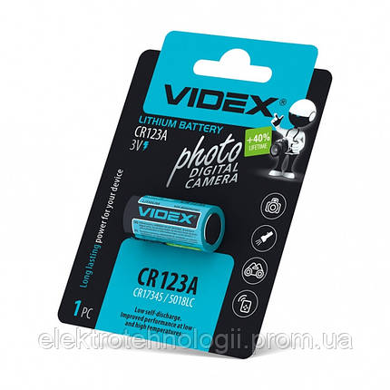 Батарейка литиевая Videx 1шт BLISTER CARD