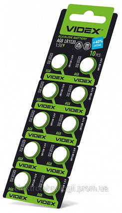 Батарейка часовая Videx AG 8 / LR1120 BLISTER CARD 10 шт