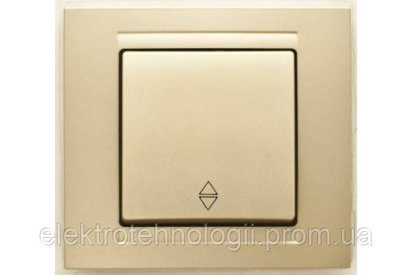 Выключатель проходной Gunsan Moderna Metallic золото
