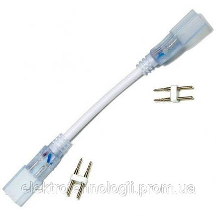 Коннектор для светодиодных лент 220В 2835-180 (2 разъёма-провод 2pin (2шт)) Biom
