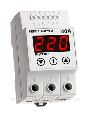 Реле напряжения VP-40A DIN-рейка DigiTOP