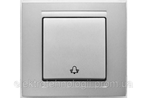 Кнопка звонка Gunsan Moderna Metallic серебро