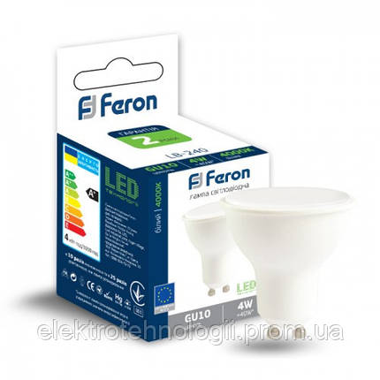 Светодиодная лампа Feron GU10 4W 320lm 4000k