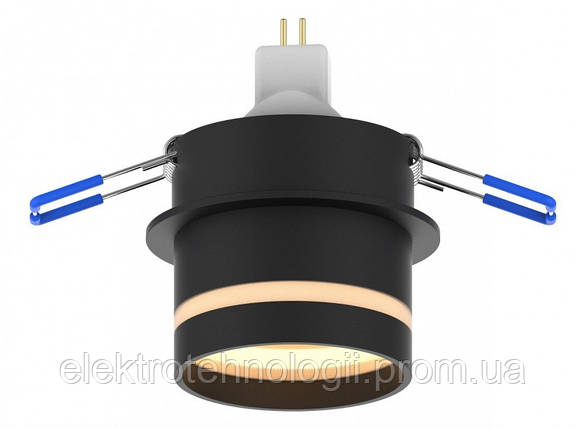 Акцентный светильник GU10 IP20 черный DLD-07B Luxel