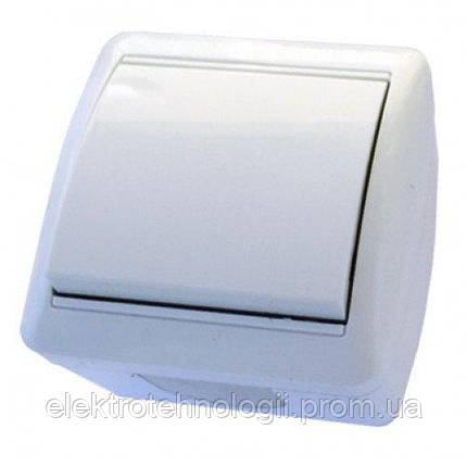 Выключатель Right Hausen Berta 1й внешний белый IP54