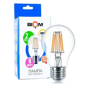 Светодиодная лампа Biom А60 8w E27 3000K