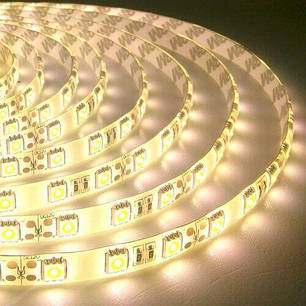 Светодиодная лента OEM SMD5050-60 IP65 теплый белый, герметичная, 1м