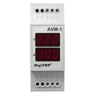 Однофазный ампер-вольтметр AVM-1 DigiTOP