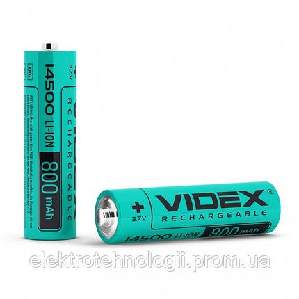 Аккумулятор Videx литий-ионный 14500 (без защиты) 800mAh bulk / 1шт