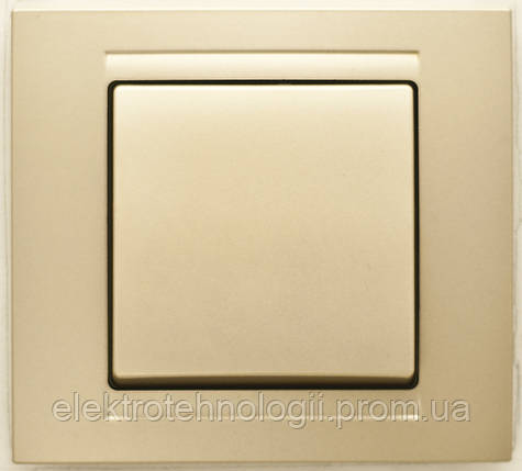 Выключатель Gunsan Moderna Metallic золото