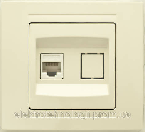 Розетка компьютерная CAT5 Gunsan Moderna крем