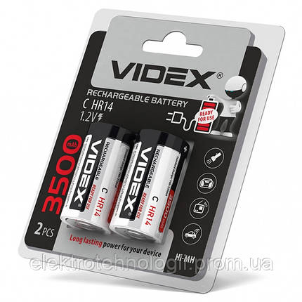 Аккумуляторы Videx HR14 / C 3500mAh double blister / 2шт