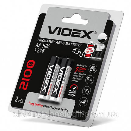 Аккумуляторы Videx HR6 / AA 2100mAh double blister / 2шт