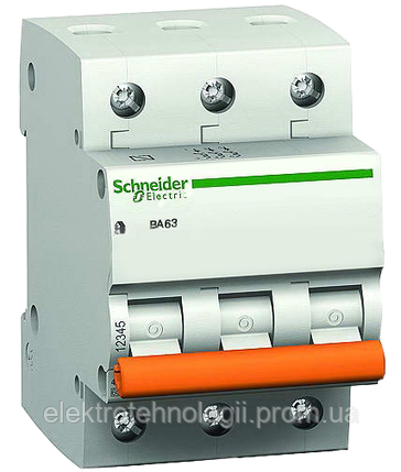 Автоматический выключатель BA63 3P 10А Schneider Electric