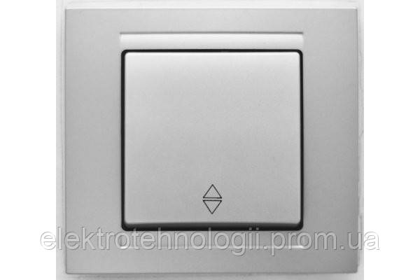 Выключатель проходной Gunsan Moderna Metallic серебро