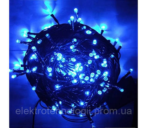Уличная гирлянда 100 LED 10м синий (Ø 3,3) 220В IP65 с заглушкой RD-7095