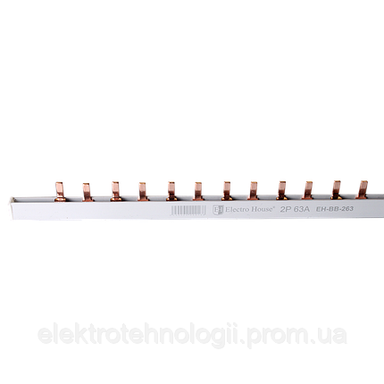 ElectroHouse Шина соединительная (гребенка) 2P 63A