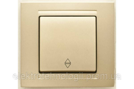 Выключатель проходной Gunsan Moderna Metallic золото