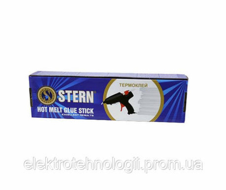 Клеевые стержни (термо клей) Stern Ø7 мм х 300 мм прозрачные 1 КГ, 82 шт/компл.