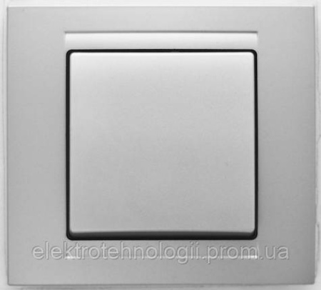 Выключатель Gunsan Moderna Metallic серебро